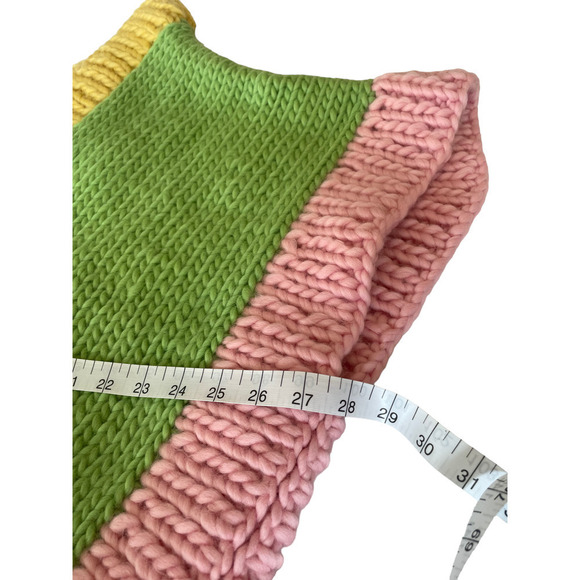 Free People Hope Macaulay Cartoon Vest Top Sz L/XL Chunky Knit Handmade Luxury - Picture 11 of 14